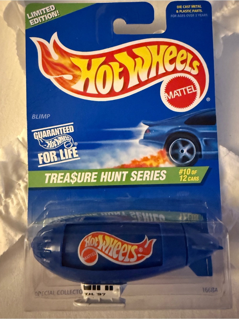 1997 Hot Wheels Treasure Hunt Series Blimp.  #10 in a Series of 12